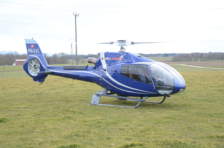 helikopter, pre, vlucht, vliegtuigen, Eurocopter