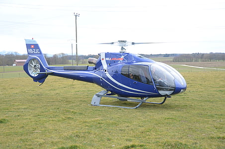 hélicoptère, pré, vol, avion, Eurocopter