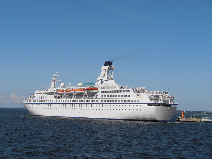 Astor, loď, odletom, Tallinn, Cruise, plavidlo, cesta
