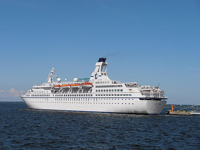 Astor, loď, odletom, Tallinn, Cruise, plavidlo, cesta
