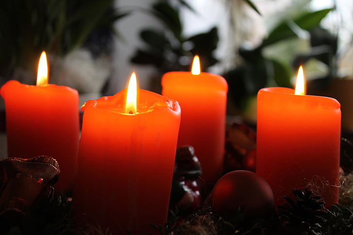 advent, candles, christmas, candle, light