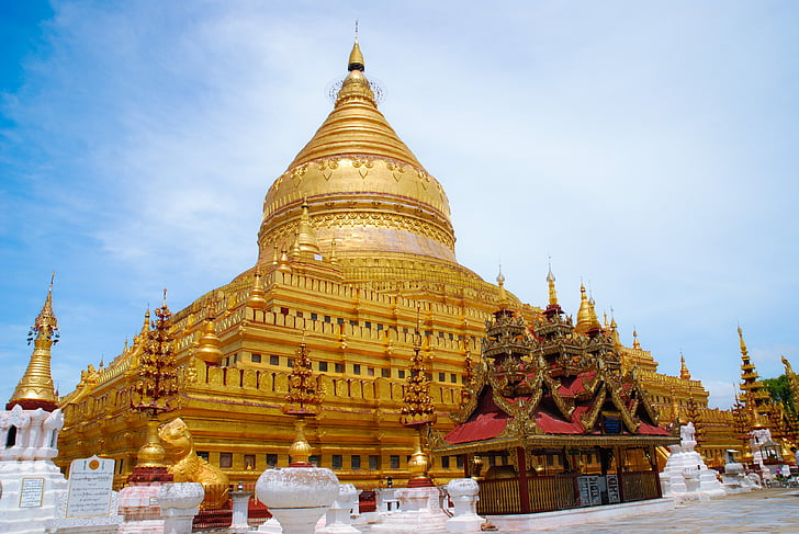 Myanmar, Świątynia, Budda, Buddyzm