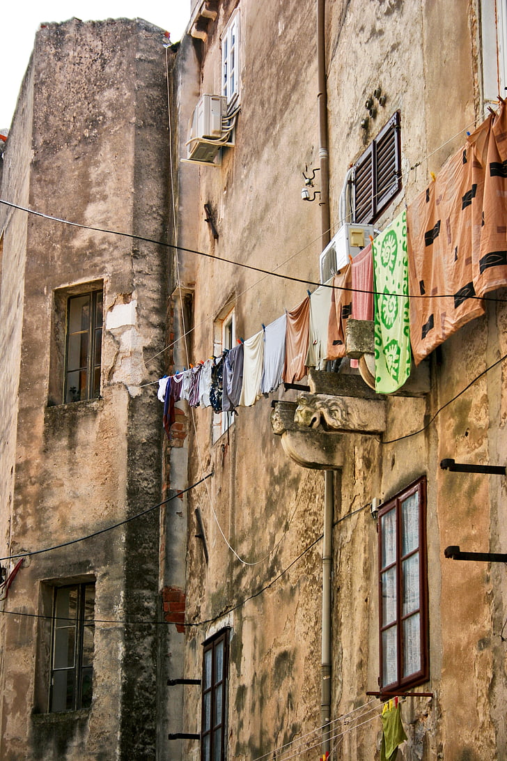 croatia, old town, historically, wall, alley, architecture, street