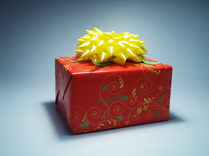 birthday, bow, box, celebration, gift, packaging, present