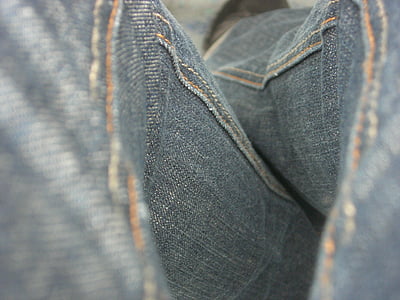modrá, džínovina, džíny, Zavřít, Fotografie, móda, modré džíny