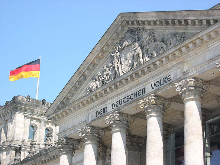 Riigipäevahoone, Saksamaa, Berliin, kapitali, hoone, Bundestagi, Parlamendi