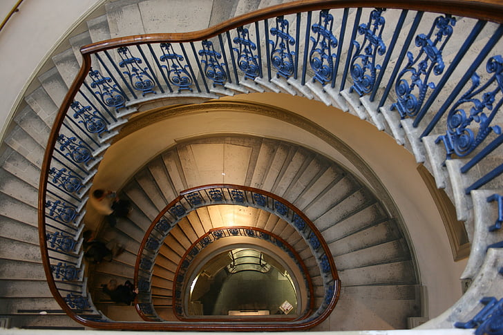 escadaria, em espiral, Somerset house, Londres