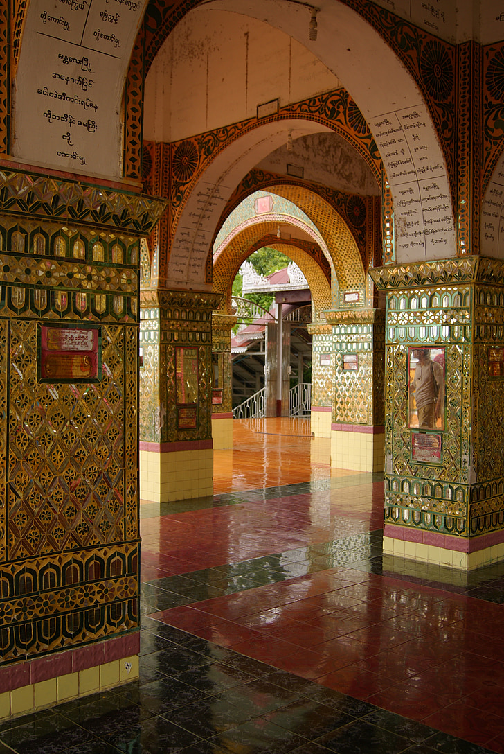 арка, будизъм, манастир, религия, декорация