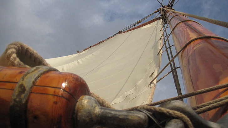 vela, de la nave, velero, mástil, antiguo, barco pirata, nostalgia
