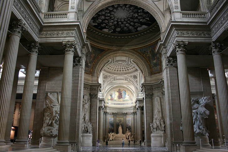Pantheon, Paříž, sloupce, Pantheon