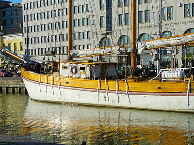 haven, heisinki haven, marktplein, Helsinki, Finland, boot, schip