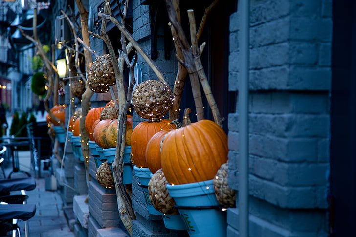 Halloween díszítő, tök, őszi, kultúrák
