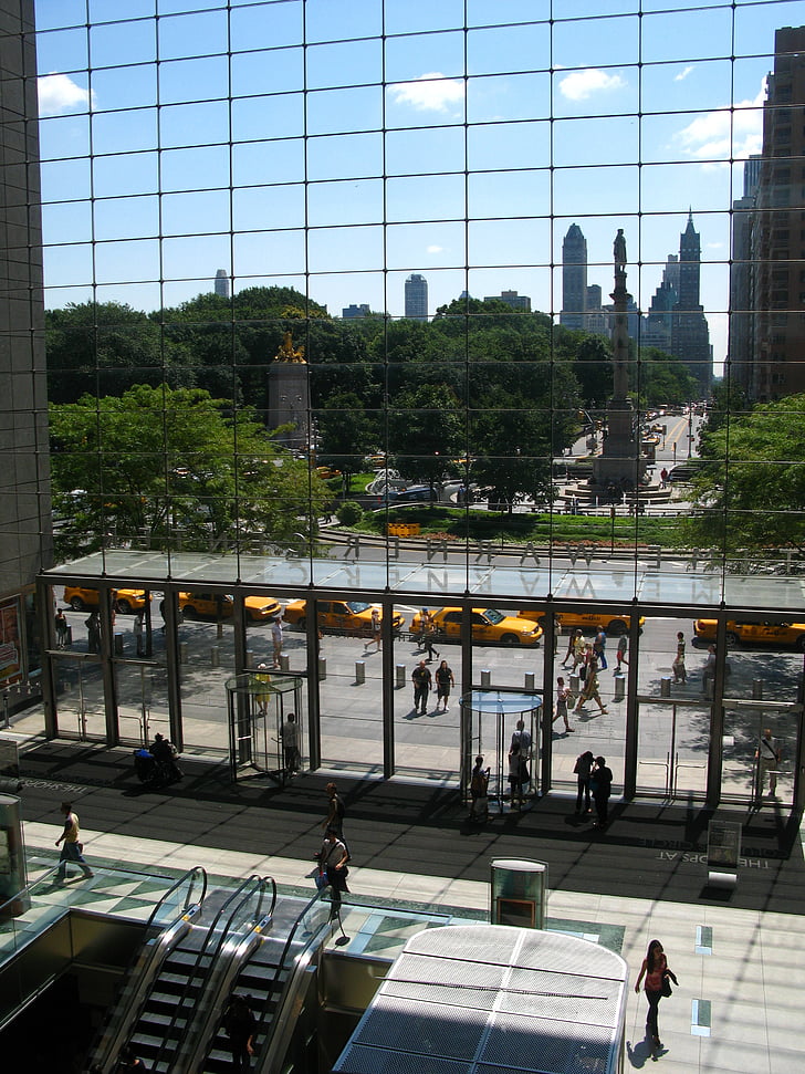 central park, new york, Windows, dörrar, glas, Gateway, utanför