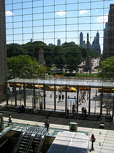 central park, new york, windows, doors, glass, gateway, outside