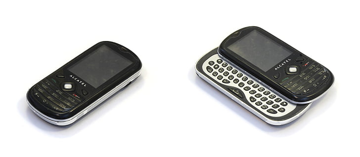mobilný telefón, Alcatel t606, starý model, telefón, mobilný telefón, Technológia, izolované