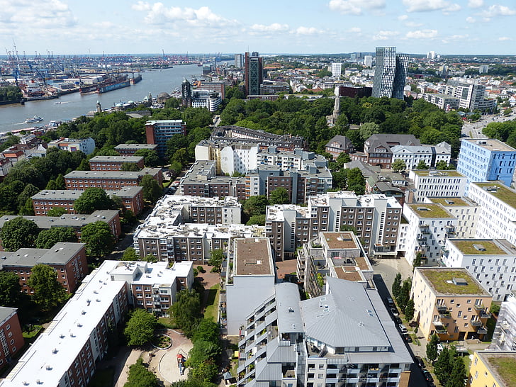 Hamburg, City, Hansalinn, Saksamaa, hoone, Tower, Michel