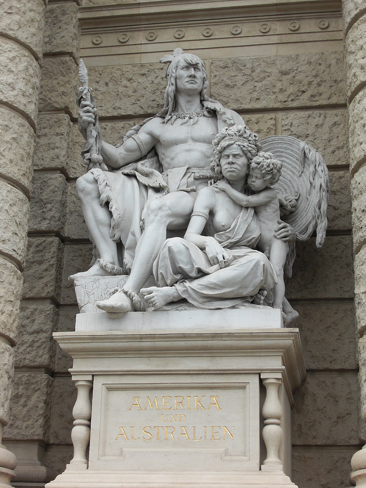 Viedeň, Rakúsko, budova, prírodnej histórie, múzeum, sochárstvo, rodilý Američan