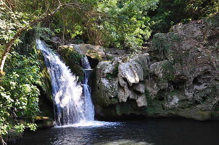 cascade, freshness, france, waterfall, green, nature, fall