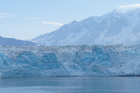 льодовик Хаббарда, Льодовик, Аляска, Гора, Waterfront, Природа, лід