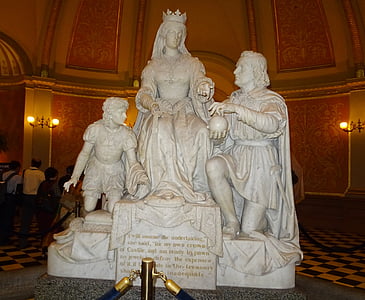 Statue, Capitol, interjöör, hoone, California, Sacramento, kuberner