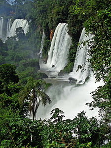 Cataratas do iguaçu, Brazília, vodopád, rieka, Príroda, vody, Forest