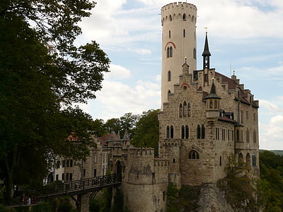 Lichtenstein, slott, knight's castle, tornet, arkitektur, historia, berömda place