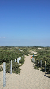Nizozemsko, Severní moře, Zandvoort, pláž, pobřeží, duny, obloha