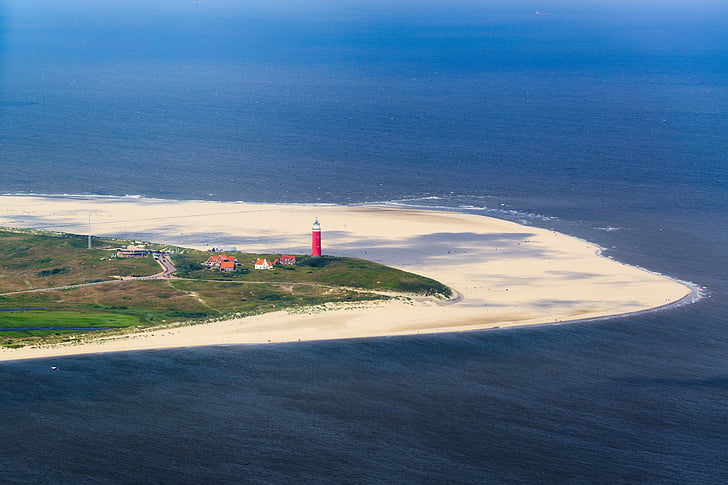Texel, Leuchtturm, Strand, Meer, Sand, Nordsee, Urlaub