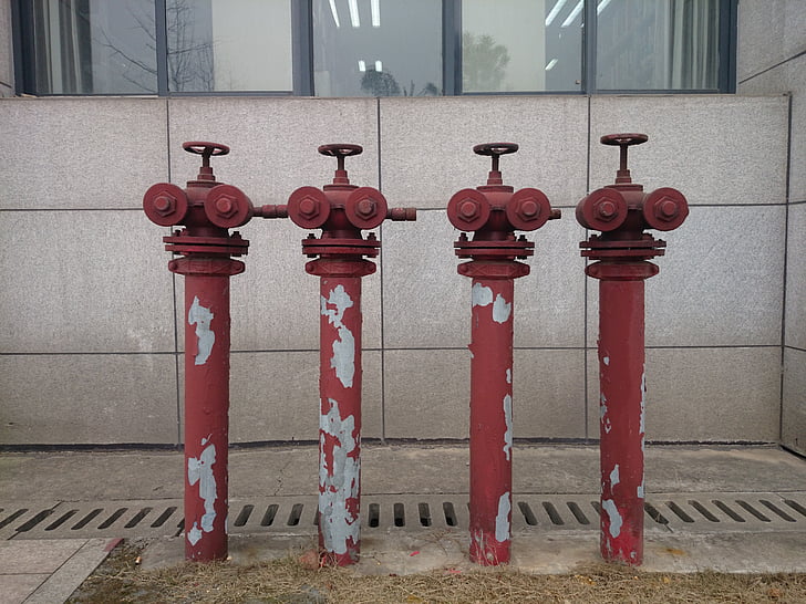 water pipes, fire hydrant, personification