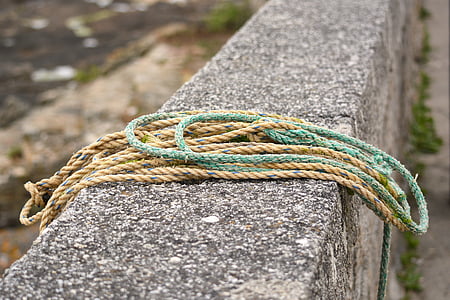 corda, link, baraço, cordas, nó de, gravata, fixação