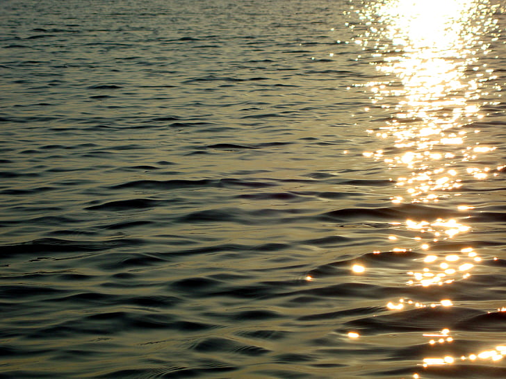 Príroda, more, Sunrise, vody, vlna, Chorvátsko