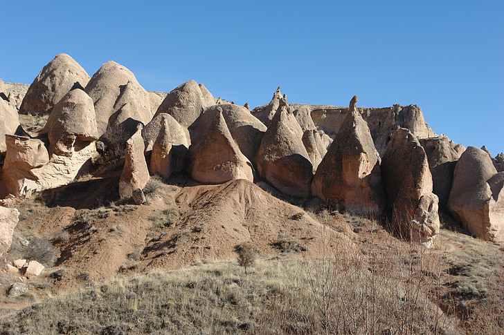 Cappadocia, erosion, Turkiet, geologi, Anatolien, resor, landskap