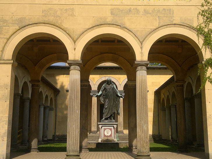 Potsdam, Jesús, Monument, Sanssouci, arquitectura, Crist, escultura