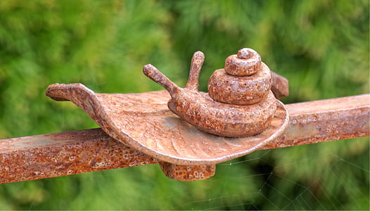 snail, leaf, wrought iron, metal, art, iron, ornament