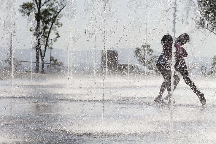 water, water dancer, sources, dancing fountains, fountain, outdoors, splashing