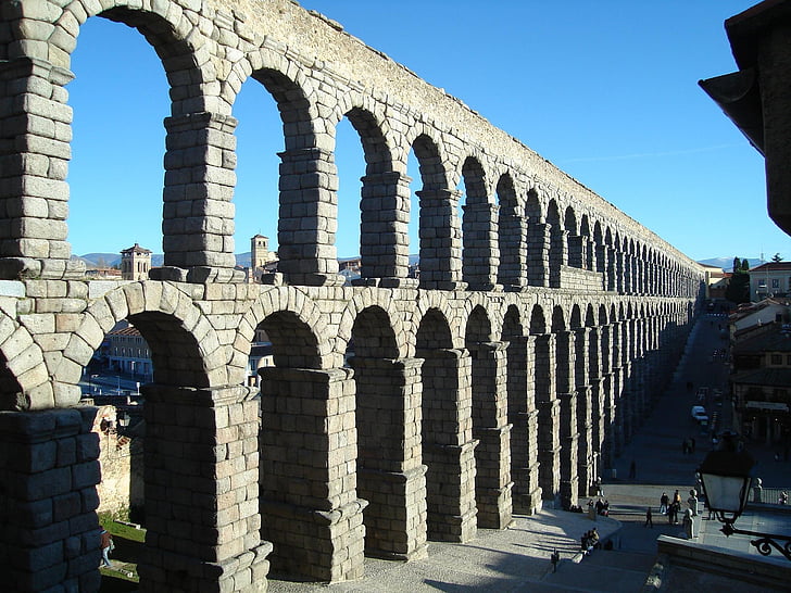 vesijohdon, Segovia, Roman, Espanja, arkkitehtuuri, Arch, kivi
