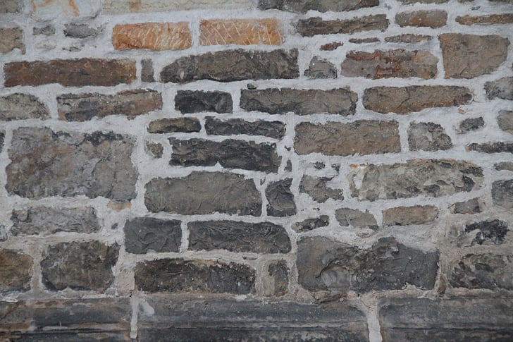 mur, texture, arrière-plan, begrenzun g, pierres, en briques