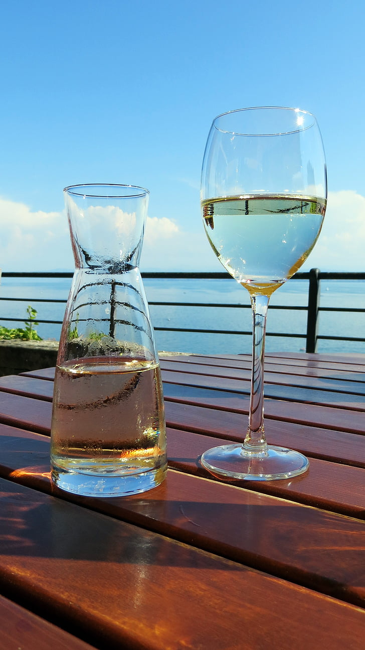 víno, Karafa, potešenie, nápoj, sklo