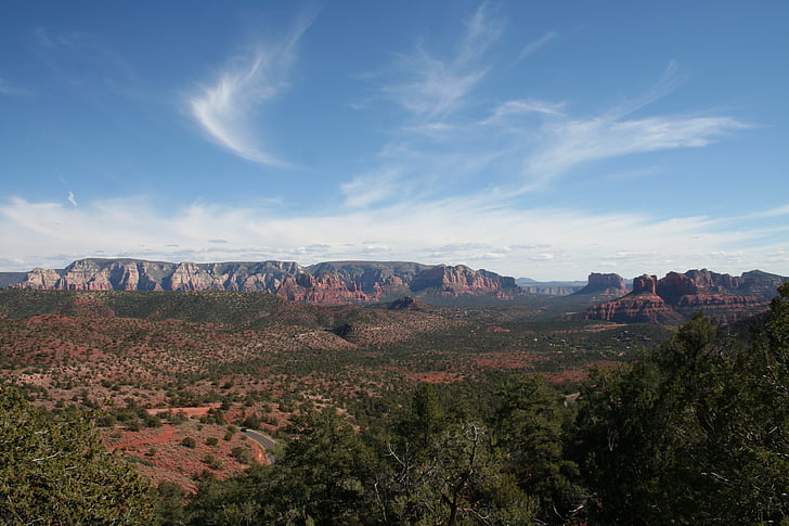 Sedona, Roca, natura, EUA, Arizona, representacions, paisatge