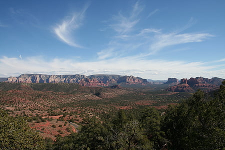 Sedona, Rock, natur, USA, Arizona, scenics, landskapet