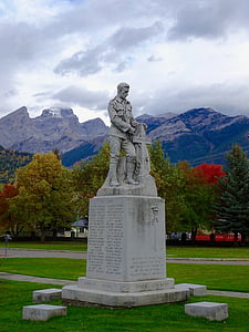 statue, sculpture, memorial, landmark, monument, ferny, canada