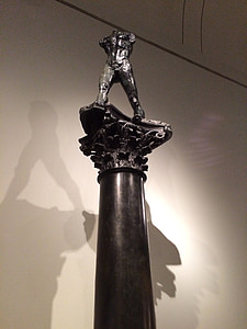 Auguste rodin, skulptur, den omvandrende mand, kunstudstilling, kunstudstilling, metal, folk