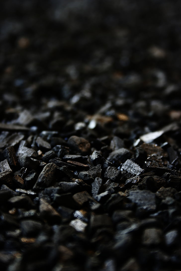 kabur, briket, karbon, arang, Close-up, batu bara