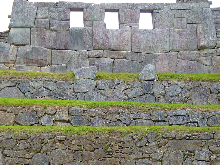 machu picchu, a Háromablakos templom, Peru, inka, turizmus, építészet
