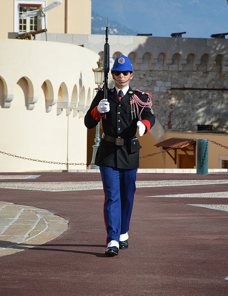 bảo vệ, thay đổi của guard, Monaco, cung điện của monaco