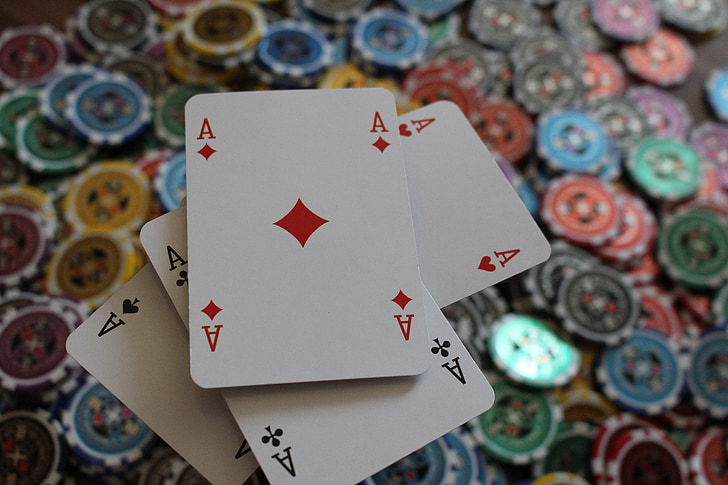 Free photo: poker, chips, ace, green, red, luck, game - Hippopx