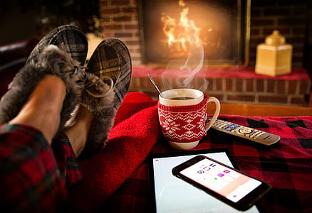 relaxing, lounging, saturday, cozy, fireplace, winter, lounge