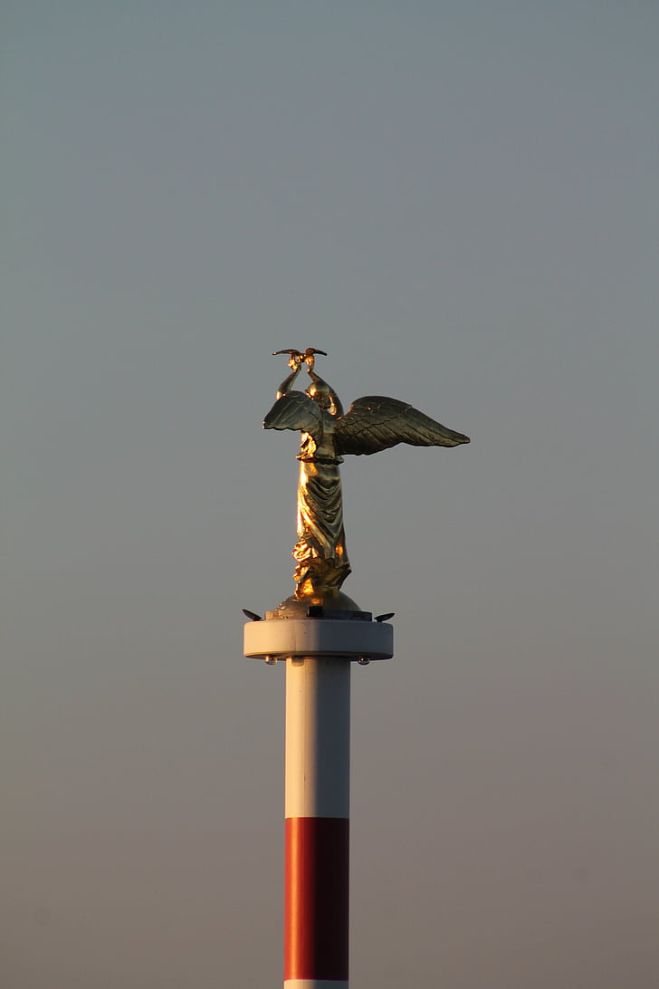 Angel, statuen, port