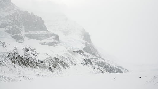montanha, paisagem, pico, Cimeira, neve, modo de exibição, estética