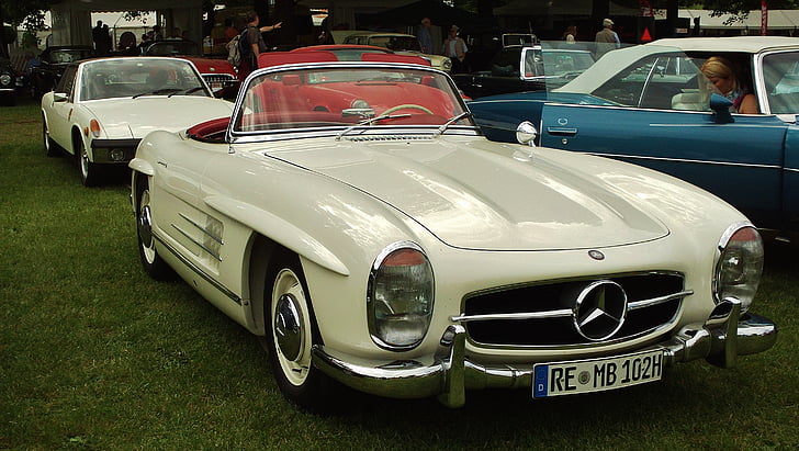 Mercedes, stroj, Retro, výstava, auto